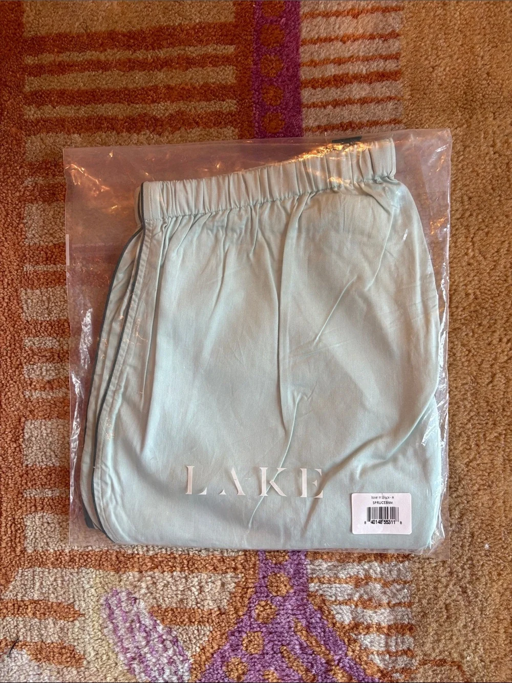 Lake Pajamas Men’s Boxer in Spruce SZ M NWT